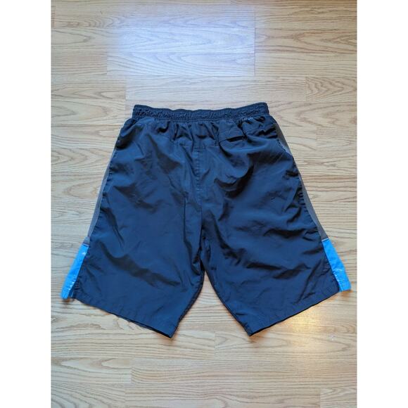 Nike Drifit Athletic Shorts Size M Colorful Blue Gray Swoosh Logo - Picture 2 of 10
